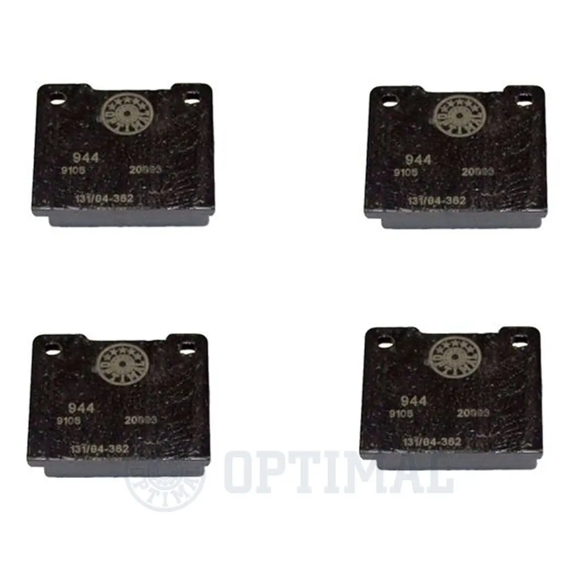 Bremsbelagsatz, Scheibenbremse Hinterachse OPTIMAL BP-09106