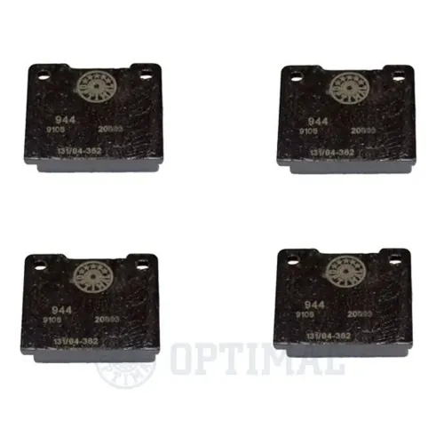 Bremsbelagsatz, Scheibenbremse Hinterachse OPTIMAL BP-09106 Bild Bremsbelagsatz, Scheibenbremse Hinterachse OPTIMAL BP-09106