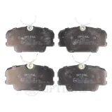 Bremsbelagsatz, Scheibenbremse Vorderachse OPTIMAL BP-09304