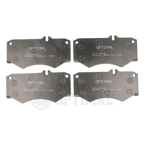 Bremsbelagsatz, Scheibenbremse Vorderachse OPTIMAL BP-09318 Bild Bremsbelagsatz, Scheibenbremse Vorderachse OPTIMAL BP-09318