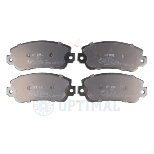 Bremsbelagsatz, Scheibenbremse Vorderachse OPTIMAL BP-09342 Bild Bremsbelagsatz, Scheibenbremse Vorderachse OPTIMAL BP-09342
