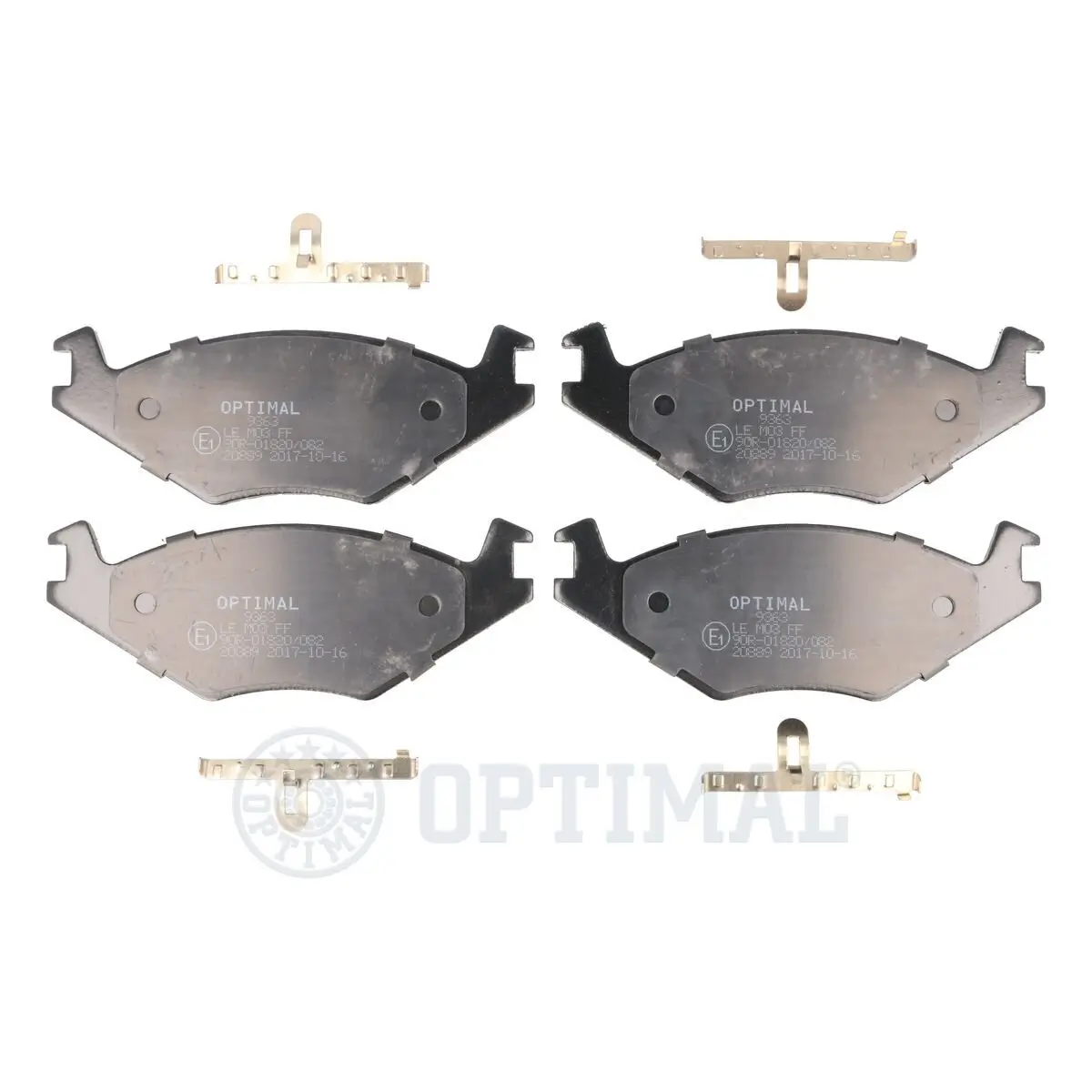 Bremsbelagsatz, Scheibenbremse Vorderachse OPTIMAL BP-09363