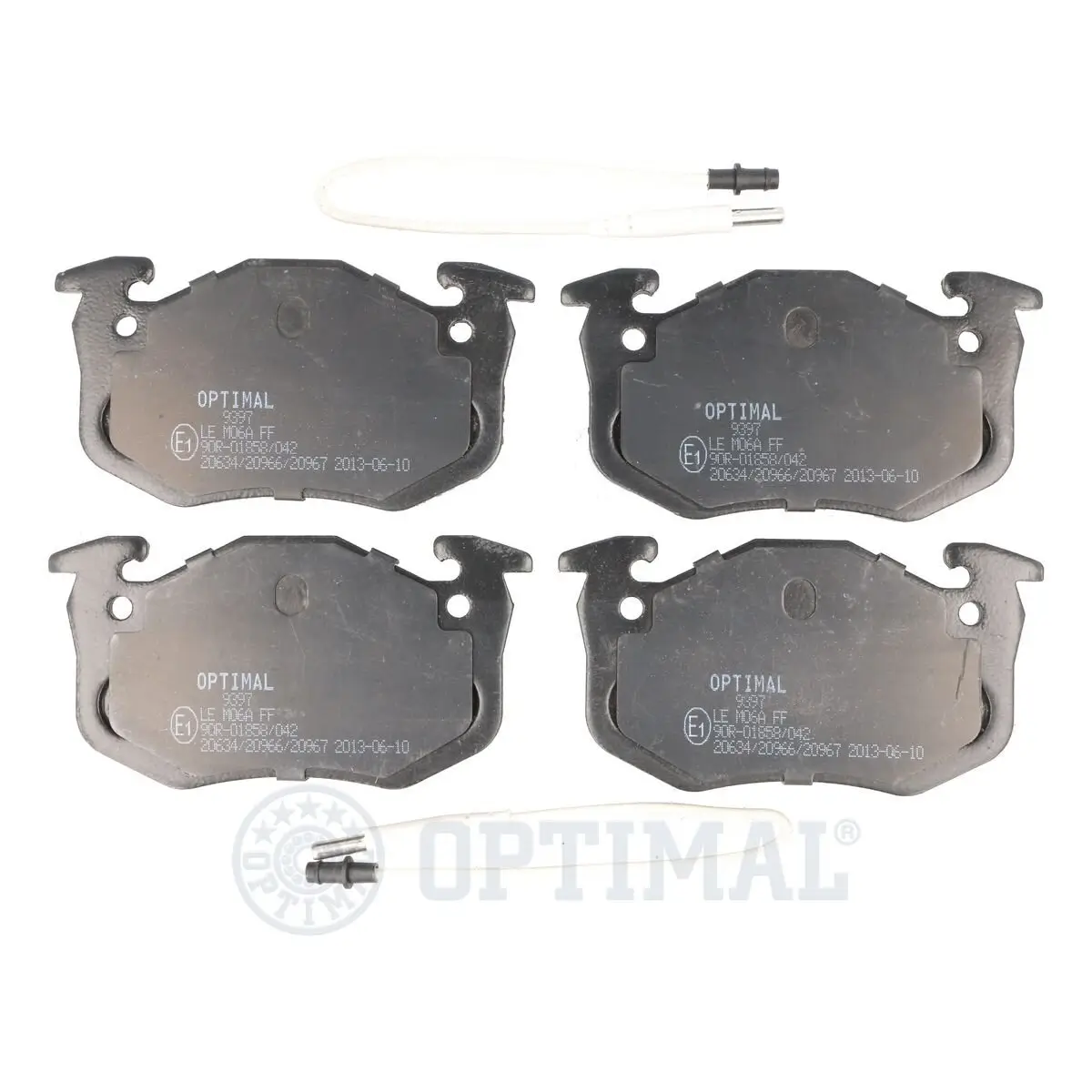 Bremsbelagsatz, Scheibenbremse Vorderachse OPTIMAL BP-09397