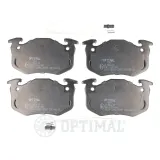 Bremsbelagsatz, Scheibenbremse Vorderachse OPTIMAL BP-09397