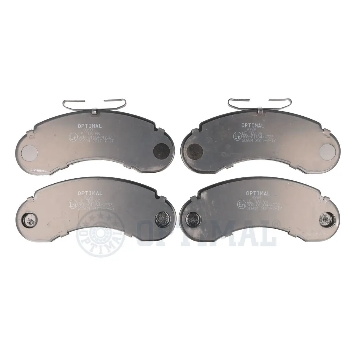 Bremsbelagsatz, Scheibenbremse Vorderachse OPTIMAL BP-09399