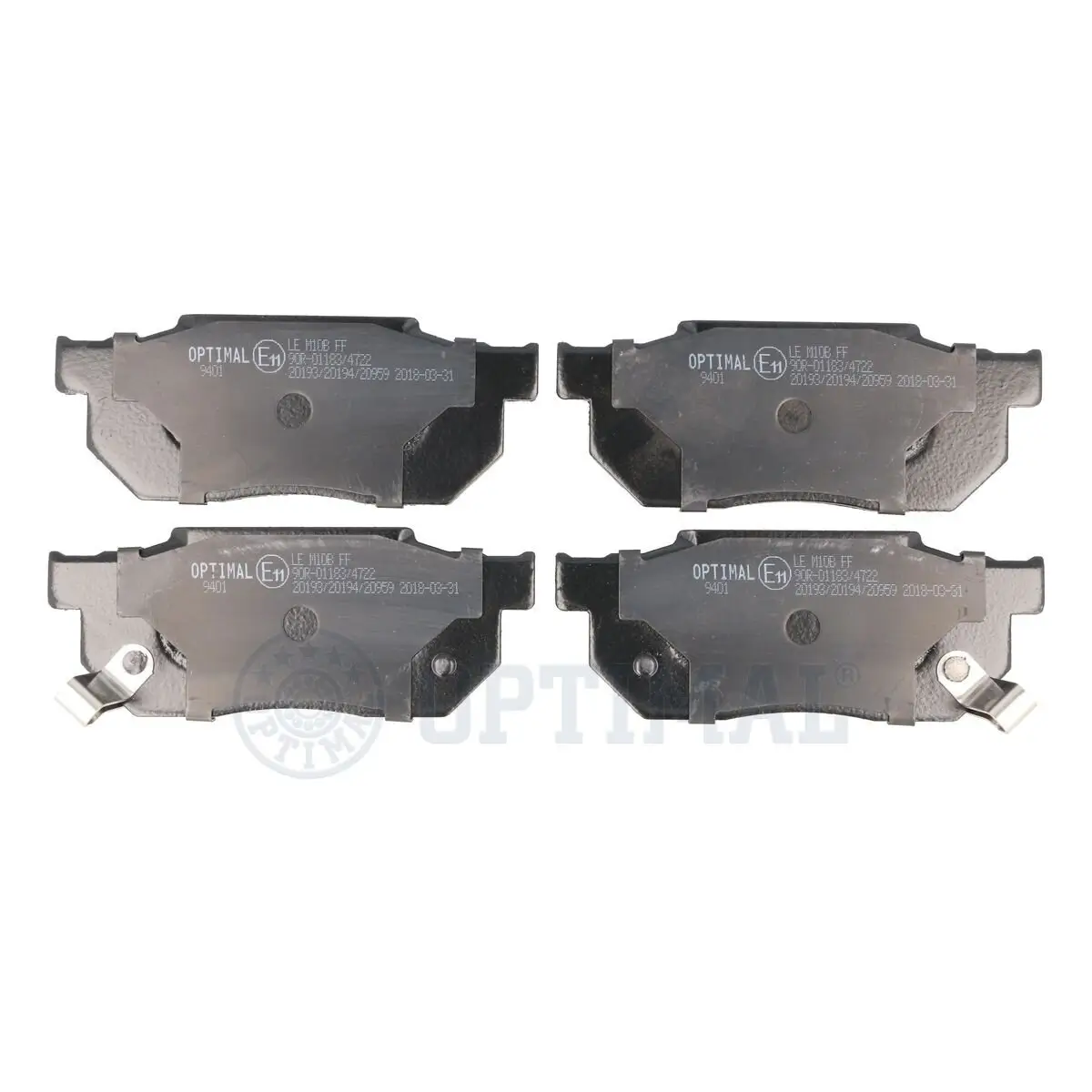 Bremsbelagsatz, Scheibenbremse Vorderachse OPTIMAL BP-09401