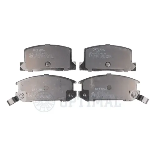 Bremsbelagsatz, Scheibenbremse Hinterachse OPTIMAL BP-09414 Bild Bremsbelagsatz, Scheibenbremse Hinterachse OPTIMAL BP-09414
