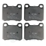 Bremsbelagsatz, Scheibenbremse Hinterachse OPTIMAL BP-09423