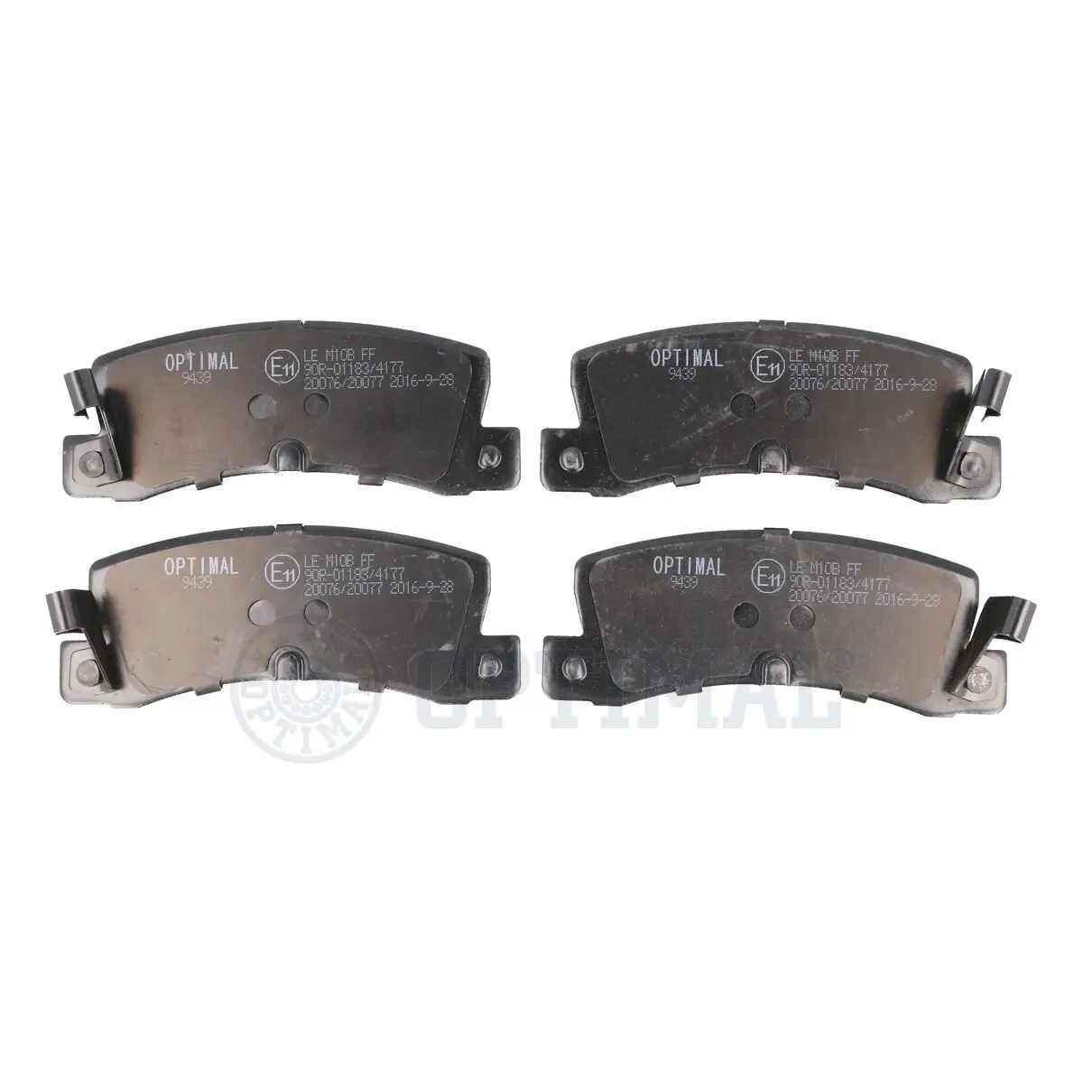 Bremsbelagsatz, Scheibenbremse Hinterachse OPTIMAL BP-09439