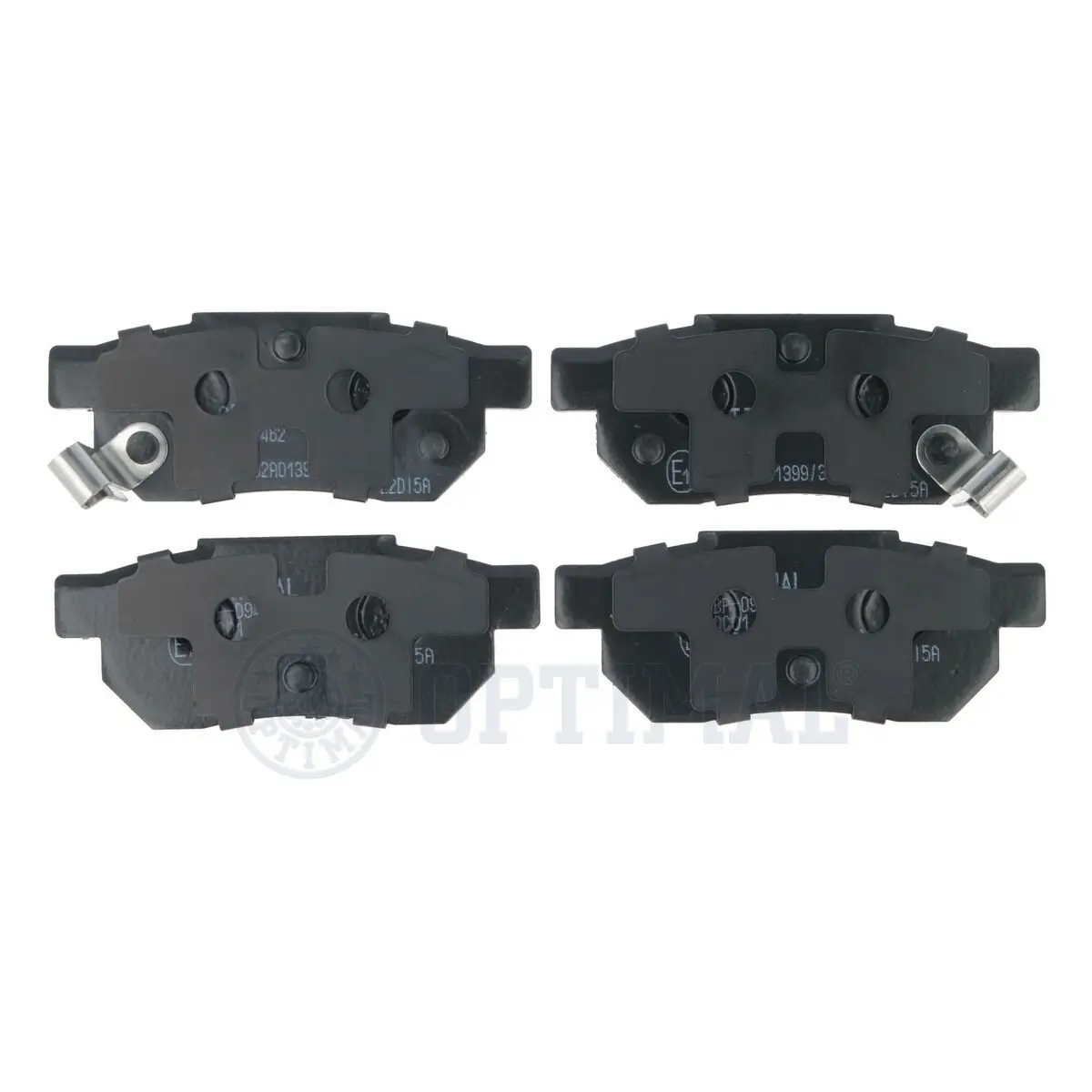 Bremsbelagsatz, Scheibenbremse Hinterachse OPTIMAL BP-09462