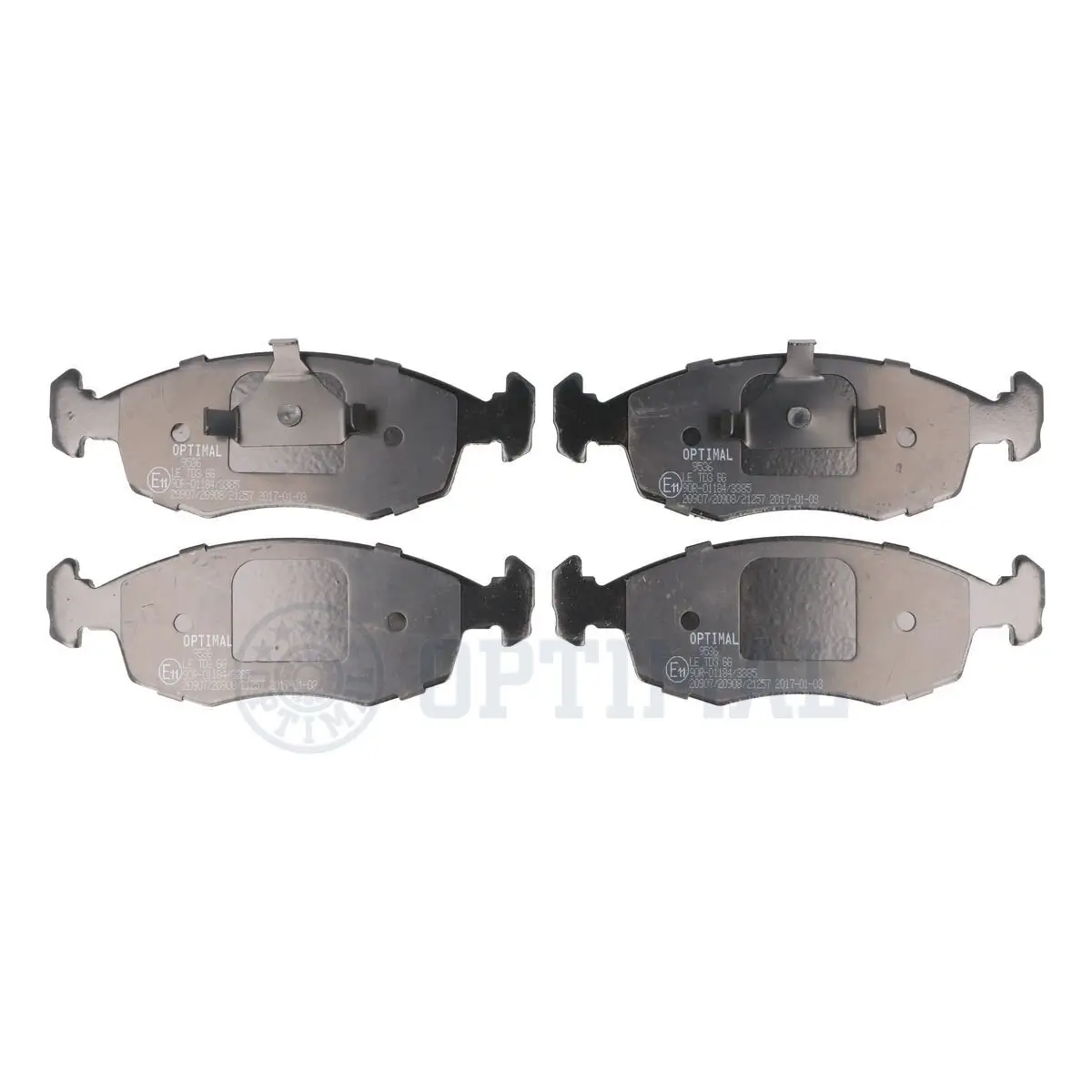 Bremsbelagsatz, Scheibenbremse Vorderachse OPTIMAL BP-09536