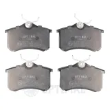 Bremsbelagsatz, Scheibenbremse Hinterachse OPTIMAL BP-09548