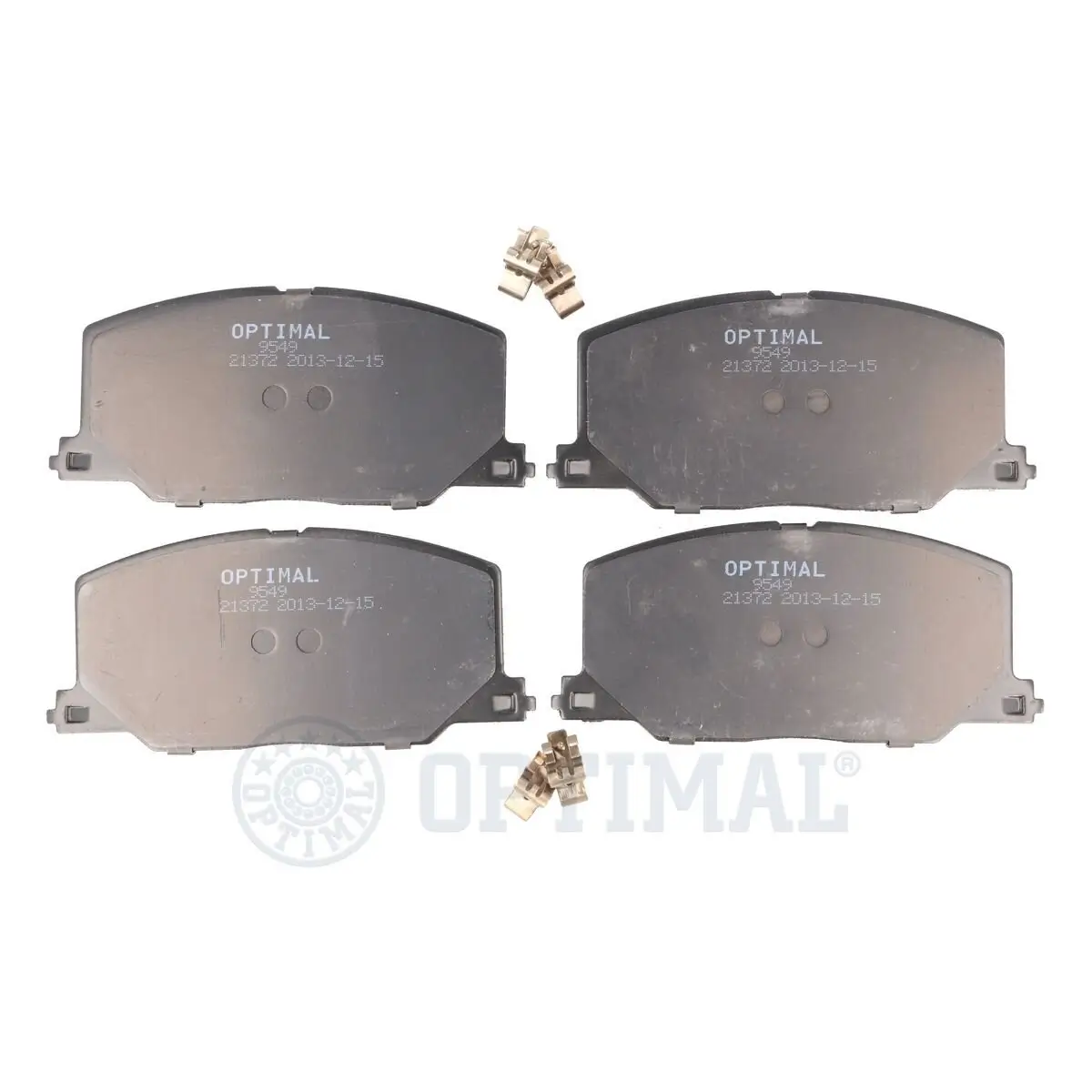 Bremsbelagsatz, Scheibenbremse Vorderachse OPTIMAL BP-09549