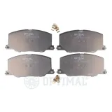 Bremsbelagsatz, Scheibenbremse Vorderachse OPTIMAL BP-09549