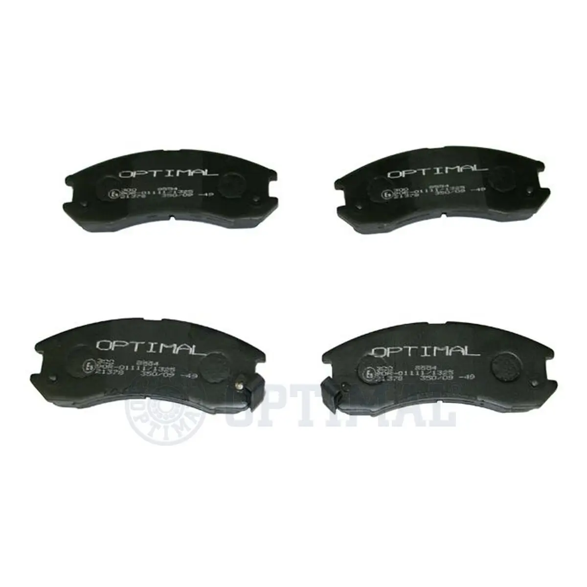 Bremsbelagsatz, Scheibenbremse Vorderachse OPTIMAL BP-09554