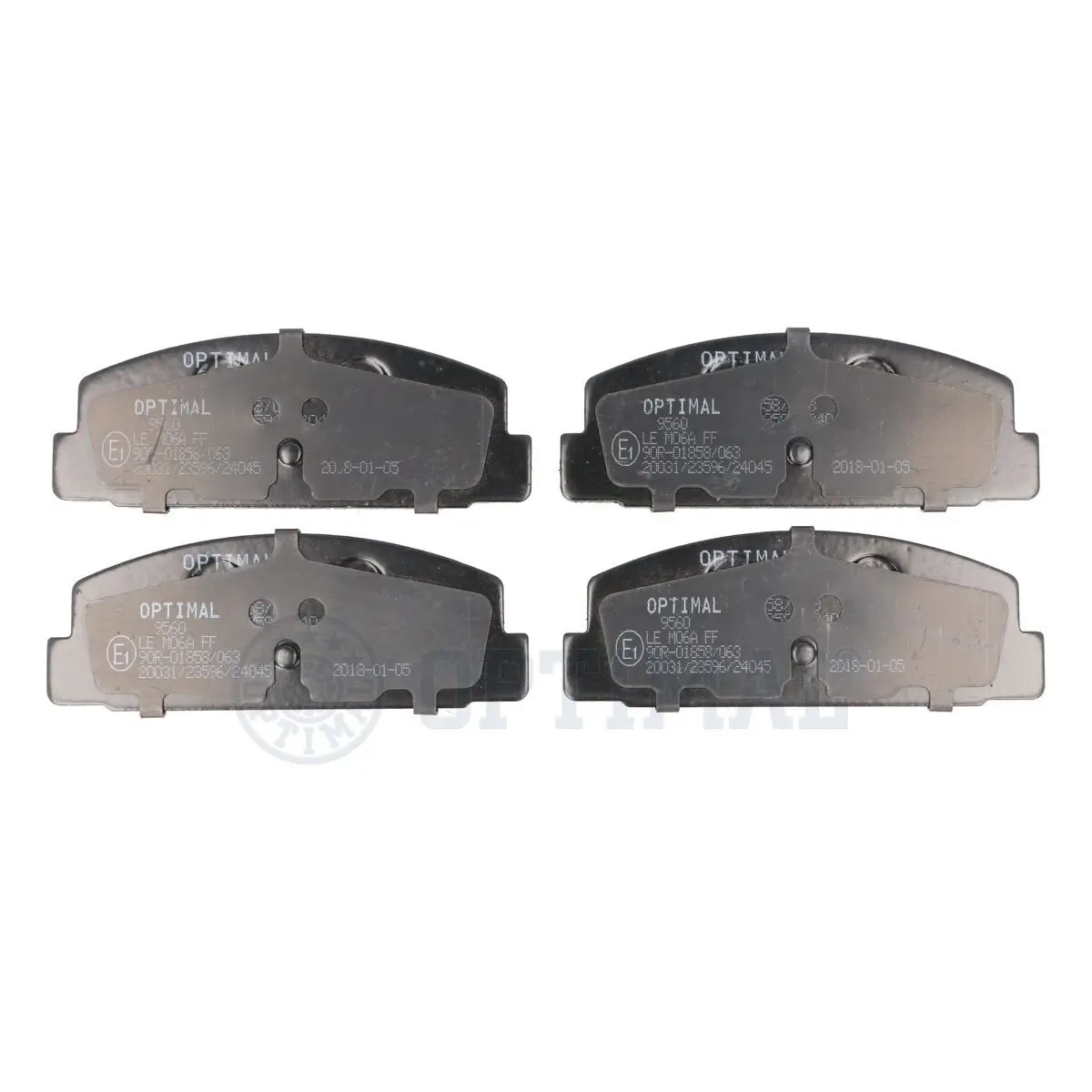 Bremsbelagsatz, Scheibenbremse Hinterachse OPTIMAL BP-09560