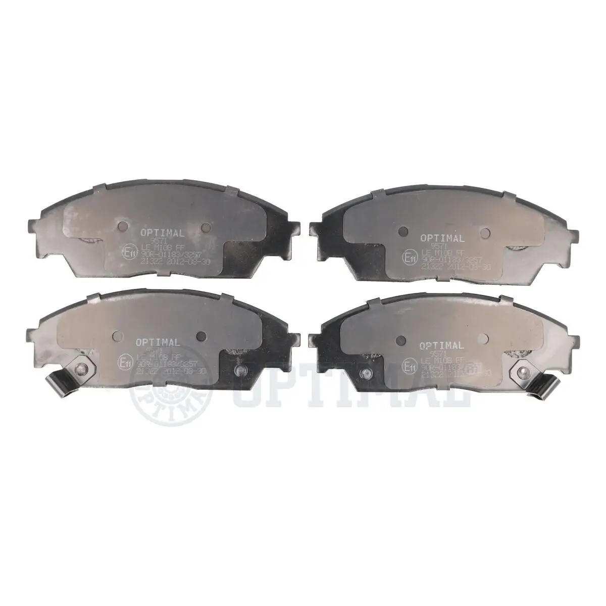 Bremsbelagsatz, Scheibenbremse Vorderachse OPTIMAL BP-09571