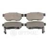 Bremsbelagsatz, Scheibenbremse Hinterachse OPTIMAL BP-09572 Bild Bremsbelagsatz, Scheibenbremse Hinterachse OPTIMAL BP-09572