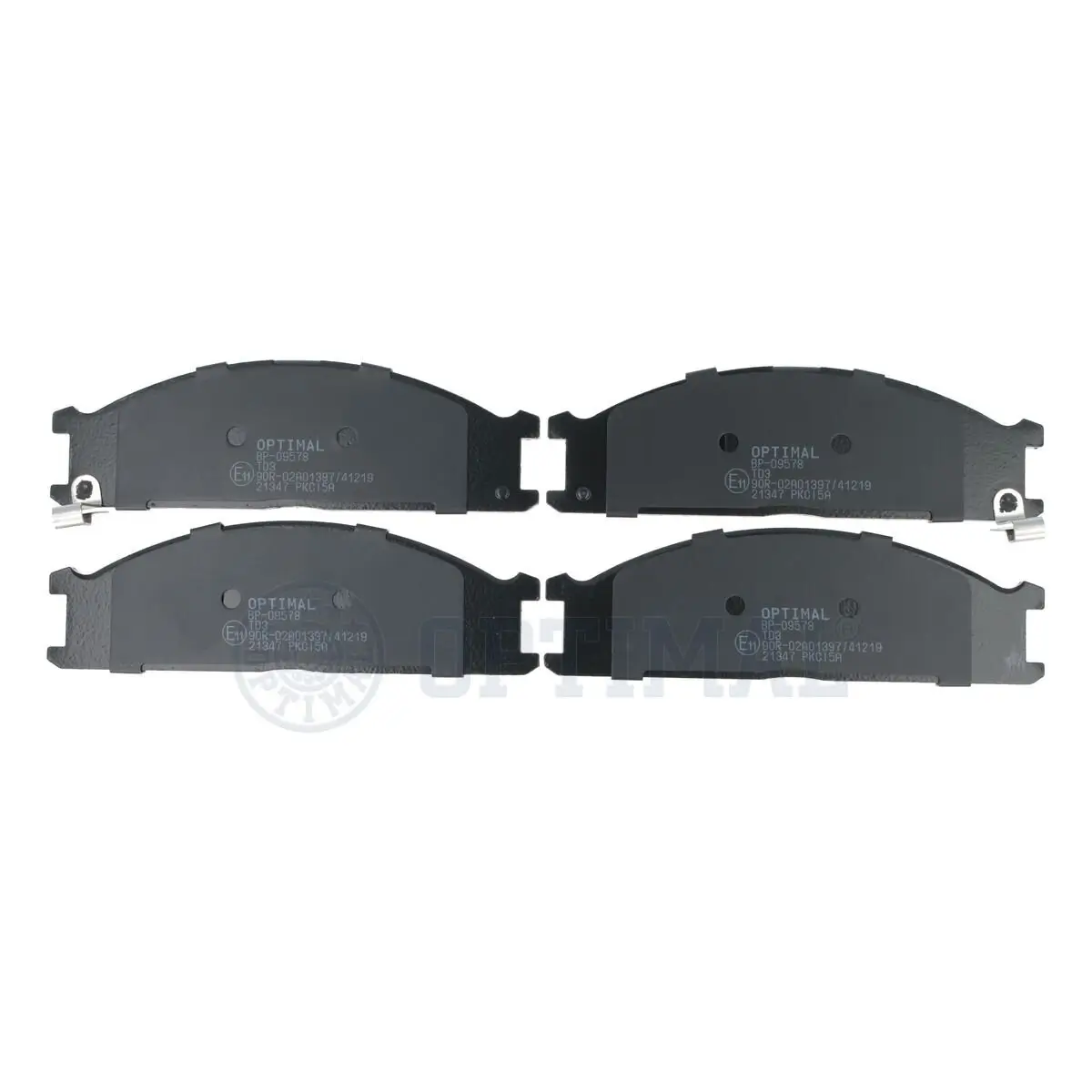 Bremsbelagsatz, Scheibenbremse Vorderachse OPTIMAL BP-09578