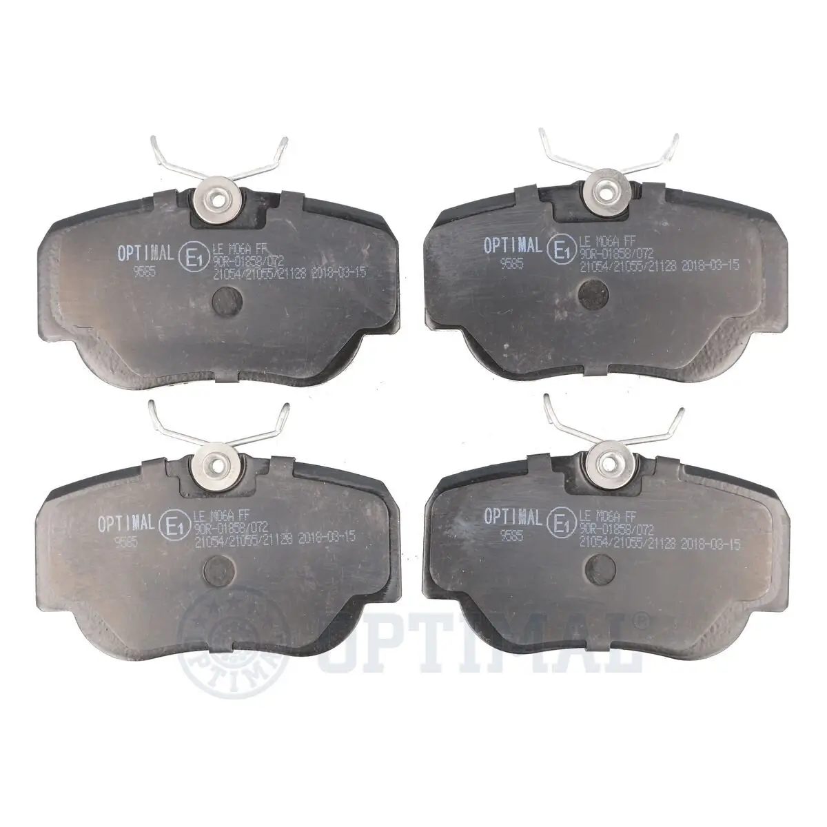 Bremsbelagsatz, Scheibenbremse Vorderachse OPTIMAL BP-09585