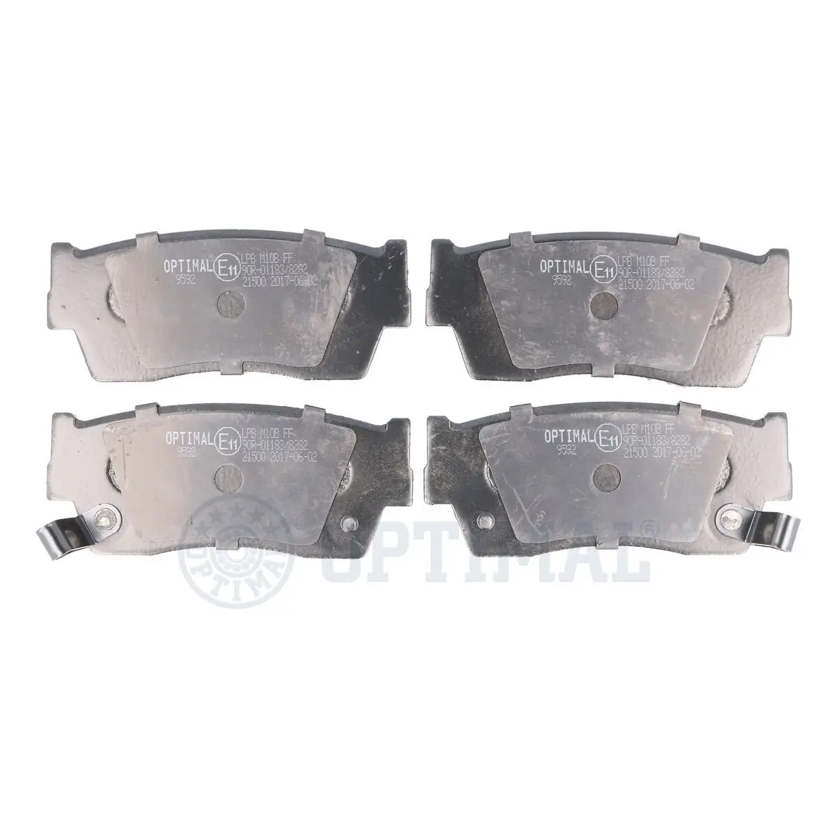 Bremsbelagsatz, Scheibenbremse Vorderachse OPTIMAL BP-09592