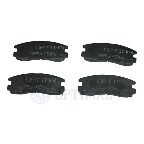 Bremsbelagsatz, Scheibenbremse Hinterachse OPTIMAL BP-09594 Bild Bremsbelagsatz, Scheibenbremse Hinterachse OPTIMAL BP-09594