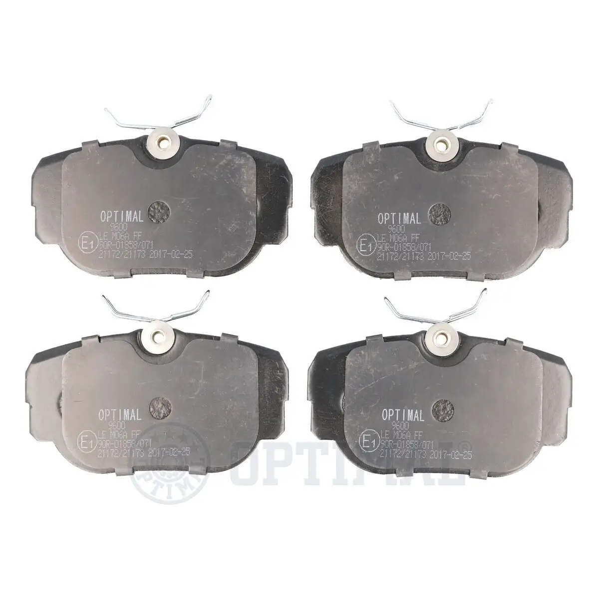 Bremsbelagsatz, Scheibenbremse Vorderachse OPTIMAL BP-09600