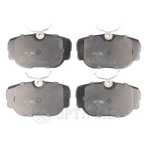 Bremsbelagsatz, Scheibenbremse Vorderachse OPTIMAL BP-09600 Bild Bremsbelagsatz, Scheibenbremse Vorderachse OPTIMAL BP-09600