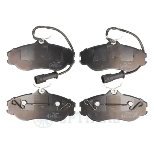 Bremsbelagsatz, Scheibenbremse Vorderachse OPTIMAL BP-09616 Bild Bremsbelagsatz, Scheibenbremse Vorderachse OPTIMAL BP-09616