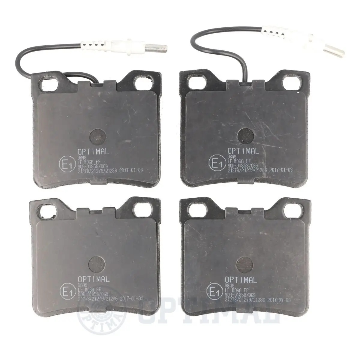 Bremsbelagsatz, Scheibenbremse Hinterachse OPTIMAL BP-09649