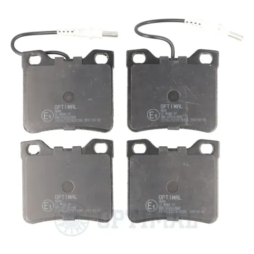 Bremsbelagsatz, Scheibenbremse Hinterachse OPTIMAL BP-09649 Bild Bremsbelagsatz, Scheibenbremse Hinterachse OPTIMAL BP-09649