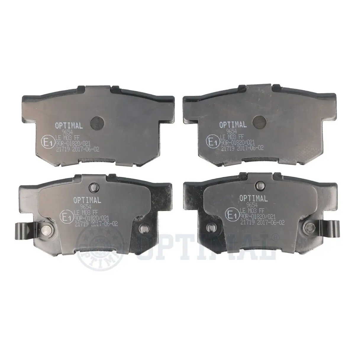 Bremsbelagsatz, Scheibenbremse Hinterachse OPTIMAL BP-09654