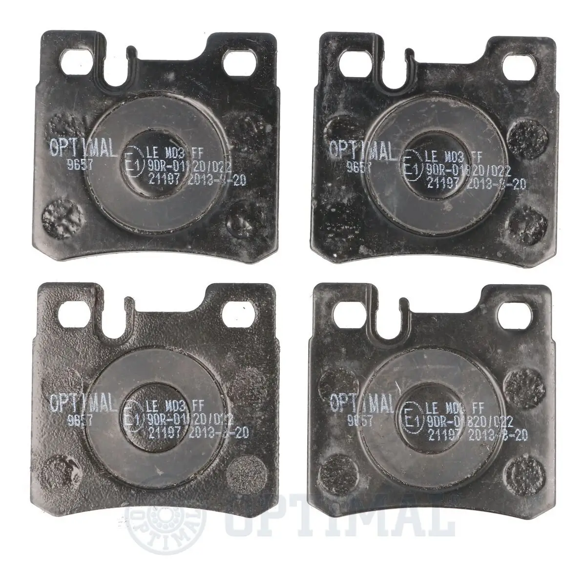 Bremsbelagsatz, Scheibenbremse Hinterachse OPTIMAL BP-09657