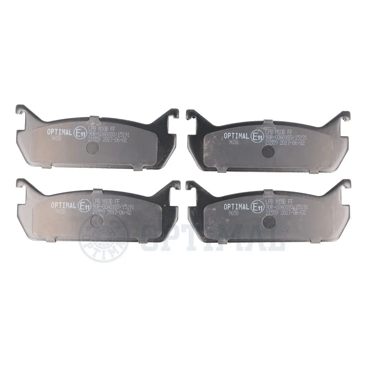 Bremsbelagsatz, Scheibenbremse Hinterachse OPTIMAL BP-09658