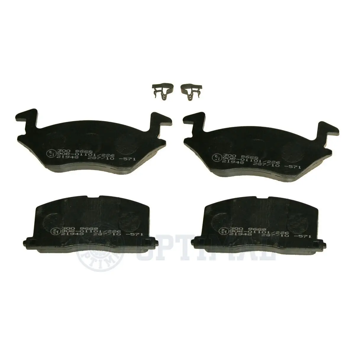 Bremsbelagsatz, Scheibenbremse Vorderachse OPTIMAL BP-09668