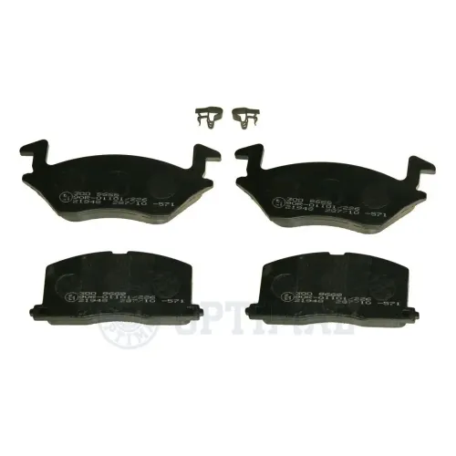 Bremsbelagsatz, Scheibenbremse Vorderachse OPTIMAL BP-09668 Bild Bremsbelagsatz, Scheibenbremse Vorderachse OPTIMAL BP-09668