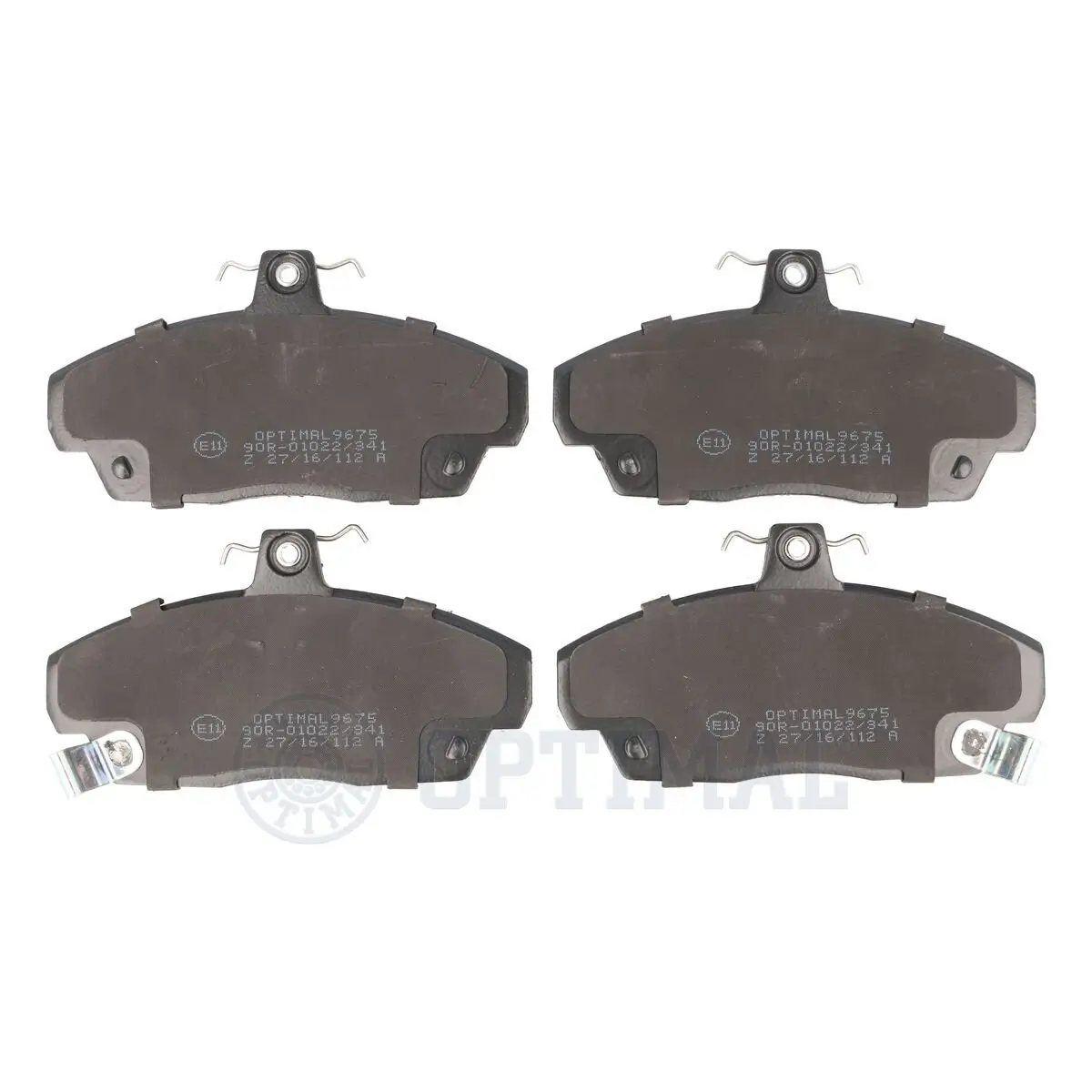 Bremsbelagsatz, Scheibenbremse Vorderachse OPTIMAL BP-09675