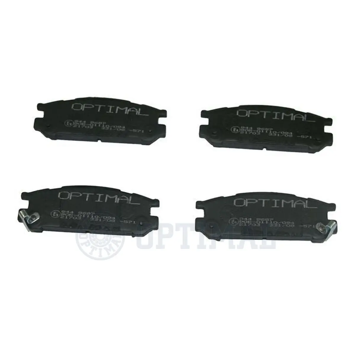 Bremsbelagsatz, Scheibenbremse Hinterachse OPTIMAL BP-09687