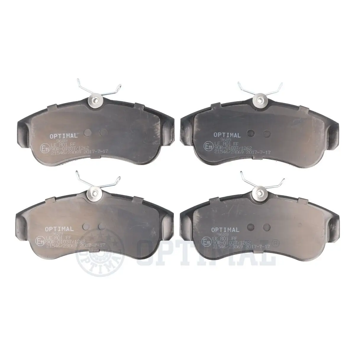 Bremsbelagsatz, Scheibenbremse Vorderachse OPTIMAL BP-09689