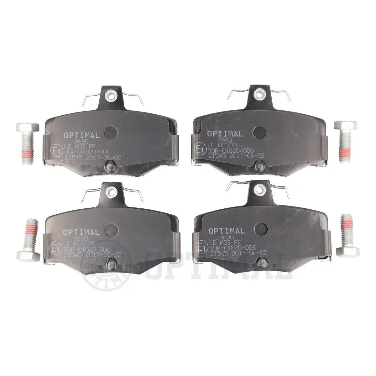 Bremsbelagsatz, Scheibenbremse Hinterachse OPTIMAL BP-09690