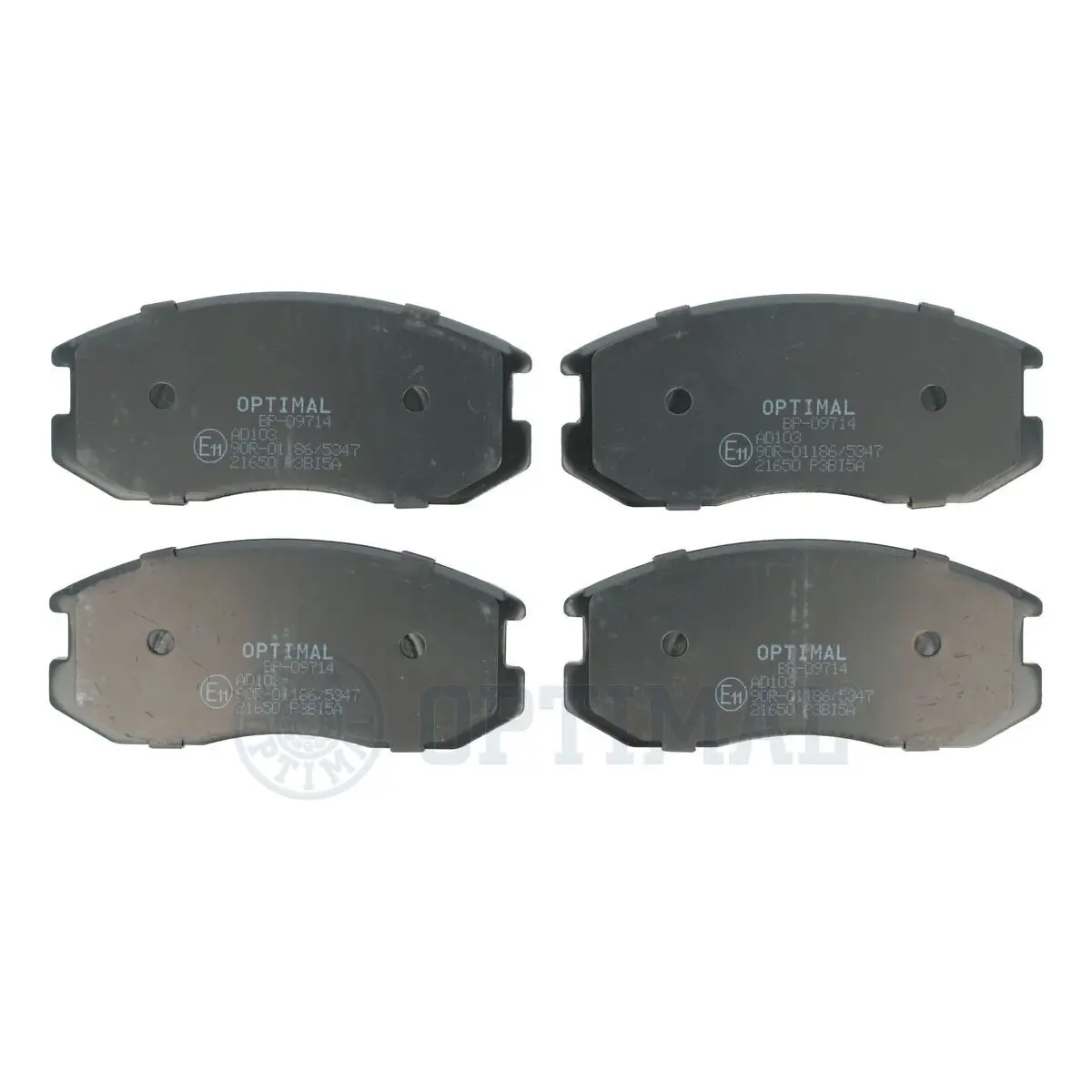 Bremsbelagsatz, Scheibenbremse Vorderachse OPTIMAL BP-09714