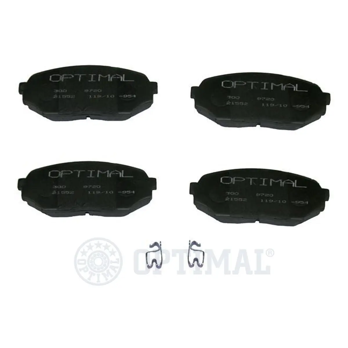 Bremsbelagsatz, Scheibenbremse Vorderachse OPTIMAL BP-09720