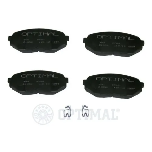 Bremsbelagsatz, Scheibenbremse Vorderachse OPTIMAL BP-09720 Bild Bremsbelagsatz, Scheibenbremse Vorderachse OPTIMAL BP-09720