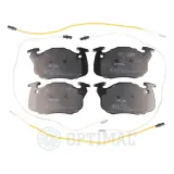 Bremsbelagsatz, Scheibenbremse Vorderachse OPTIMAL BP-09750