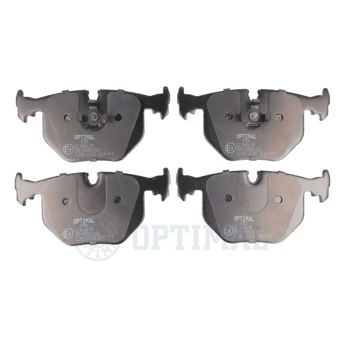 Bremsbelagsatz, Scheibenbremse Hinterachse OPTIMAL BP-09755