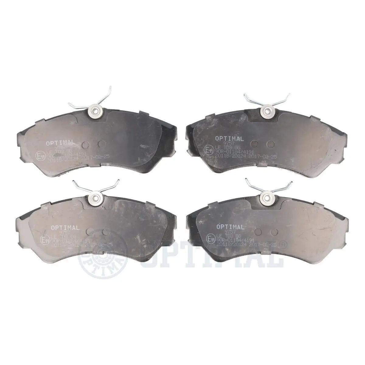 Bremsbelagsatz, Scheibenbremse Vorderachse OPTIMAL BP-09757