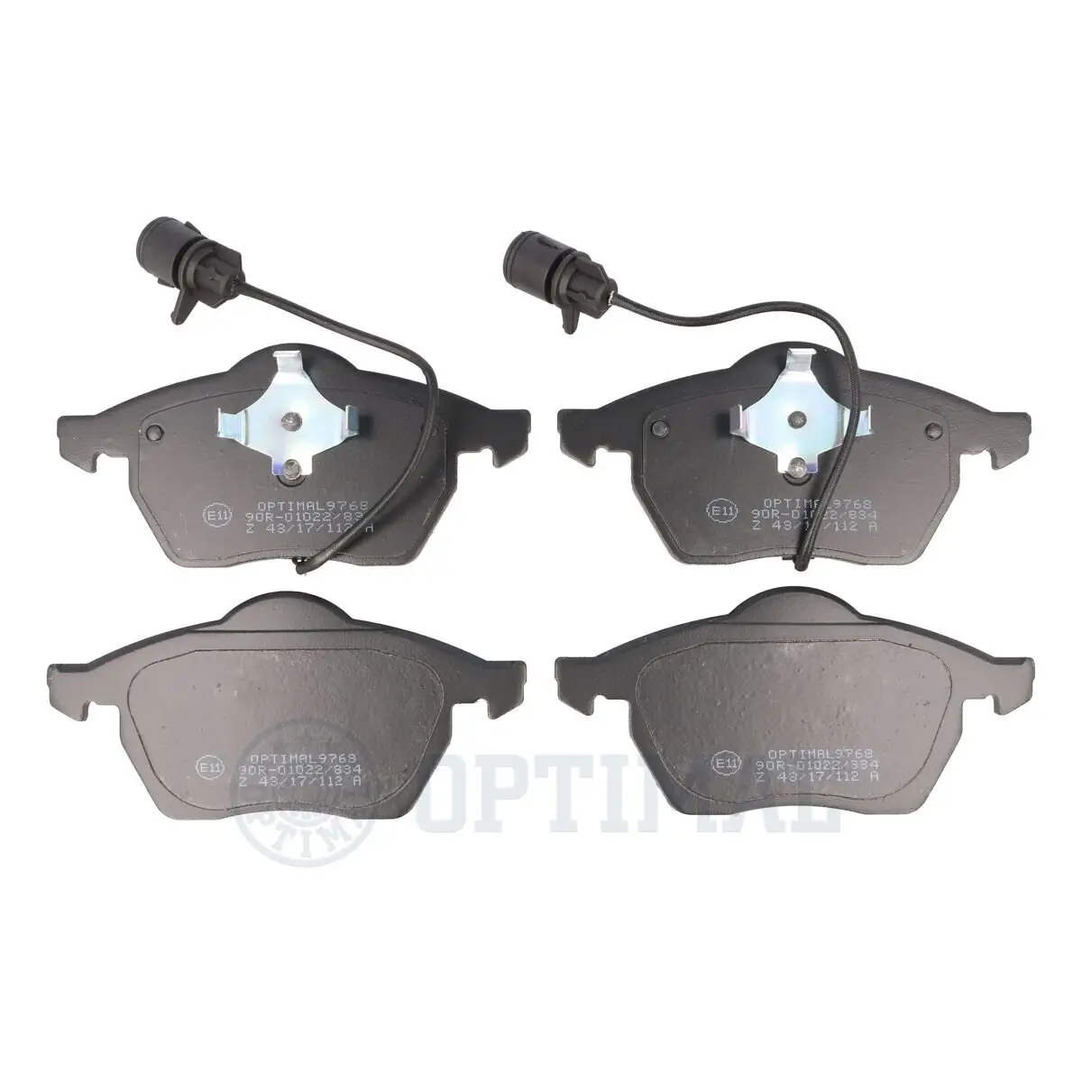 Bremsbelagsatz, Scheibenbremse Vorderachse OPTIMAL BP-09768