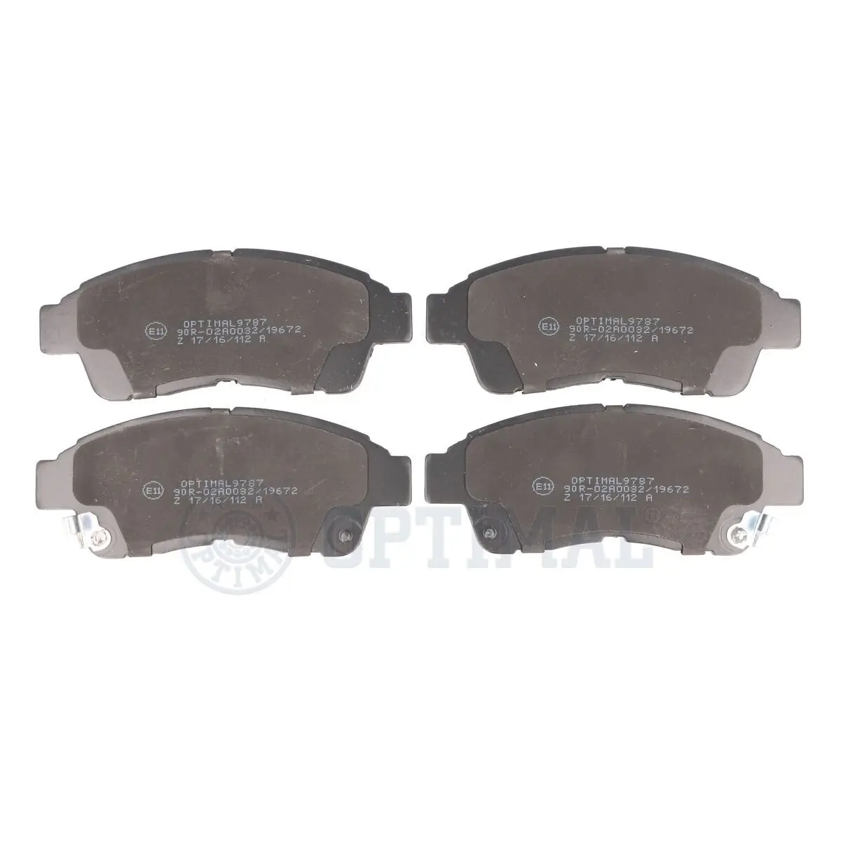 Bremsbelagsatz, Scheibenbremse Vorderachse OPTIMAL BP-09787