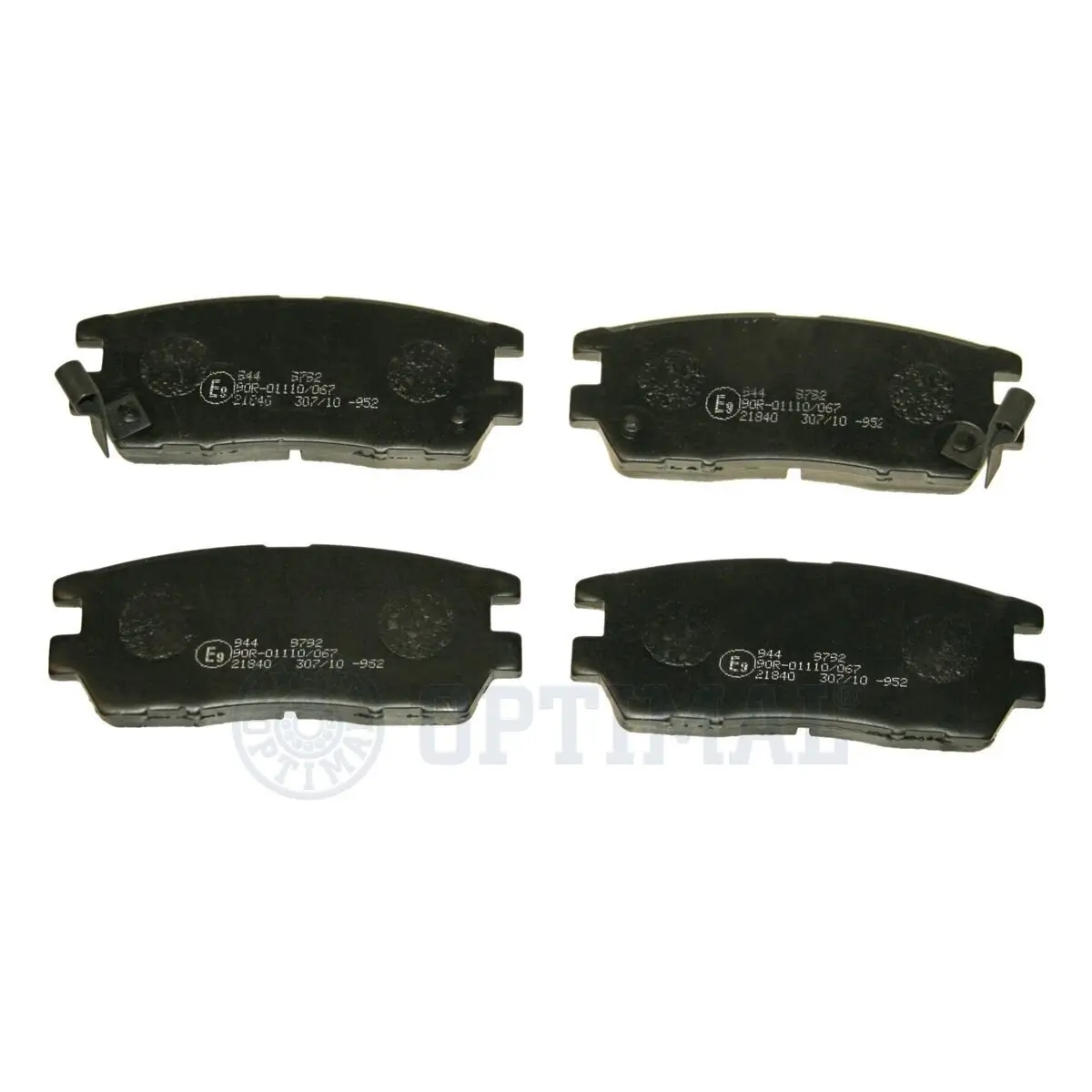 Bremsbelagsatz, Scheibenbremse Hinterachse OPTIMAL BP-09792