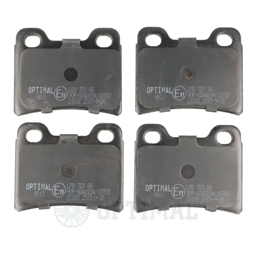 Bremsbelagsatz, Scheibenbremse Hinterachse OPTIMAL BP-09813 Bild Bremsbelagsatz, Scheibenbremse Hinterachse OPTIMAL BP-09813